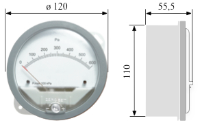 Indicatori di Pressione Differenziale DPG - Disegno Ingombro [mm]