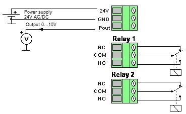 Pressostato-Trasduttore DPI - Diagramma