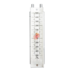 Vertical Liquid Column U-Tube Manometer Differential Pressure Gauge